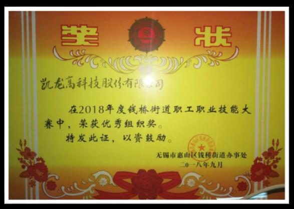 百乐博高科“2018年钱桥街路技术大赛”获优异成就