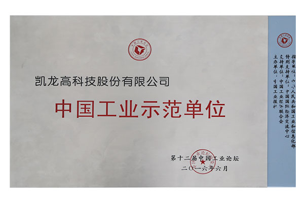 中国工业示范单元